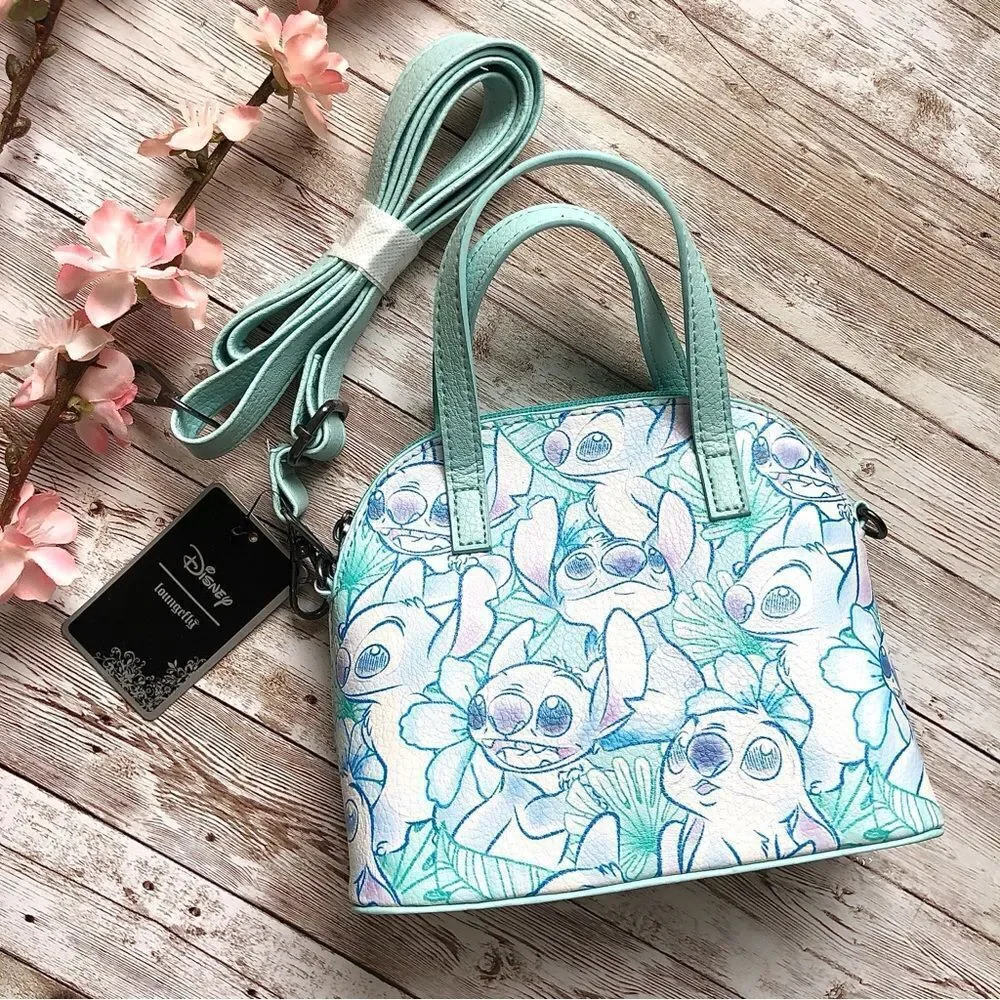 Loungefly Disney Lilo & Stitch Sketch Mini Dome Crossbody Purse